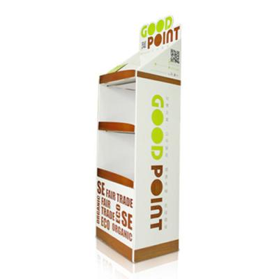 China Environmental Cardboard Retail Display With 3 Shelves , Cardboard Product Displays for sale