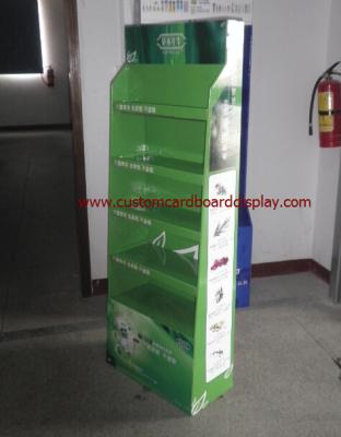 China Economical Cosmetic Display Stand , Point Of Sale Display Stand With 5 Shelves for sale