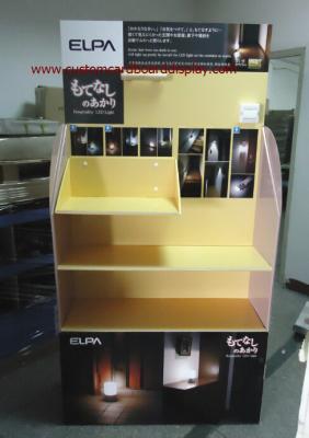 China Customized Temporary Cardboard Point Of Purchase Displays For Led Lights for sale