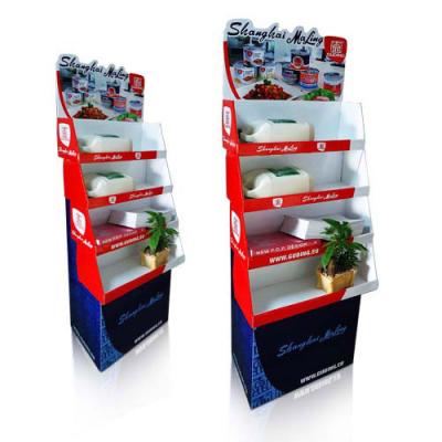 China Custom Temporary Cardboard Point Of Purchase Displays With Trays for sale