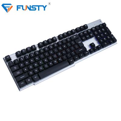 China ERGONOMIC Custom Enlightenment Laptop/PC Metal Letter Printing Ergonomic Gaming Keyboard for sale