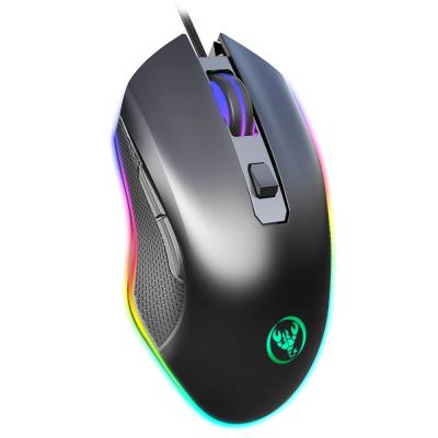 중국 3D RGB Gaming Mouse Gaming Mouse PC Notebook Desktop Computer Light Wired Adjustable Mouse Four DPI 판매용