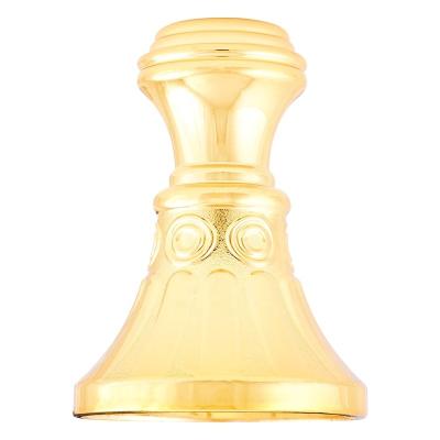 China Europe factory direct sale plastic gold torch award trophy silver plated base for sports events for sale