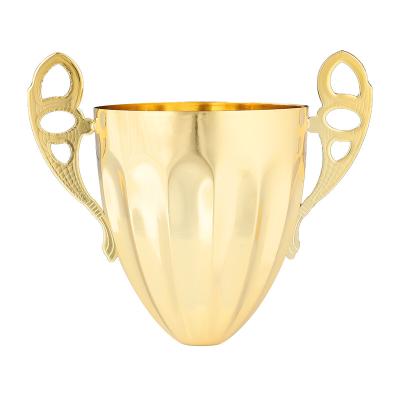 China High Quality Logo Trophy Metal Body Cup Europe Trophy For Competition for sale