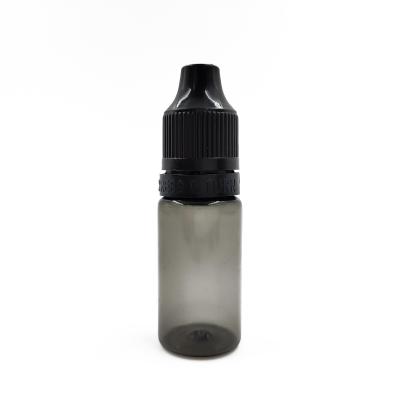 China E liquid bottles PET plastic empty bottle 10ml e-cig bottles eliquid bottles with child tamper proof cap for sale