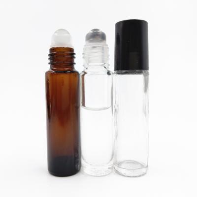 China Wholesale Essential Oil 5ml 10ml Perfume Roll Ball Bottle Empty Roll On Bottle With Plastic Cap for sale