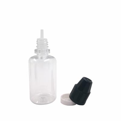 China 10ml 15ml 30ml 50ml 60ml 100ml 120ml Squeeze Bottles Custom E Liquid Bottle PET Plastic Liquid Dropper Bottles for sale