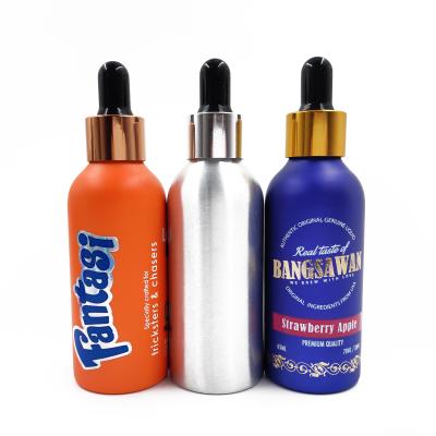 China E liquid/e cig/Essential Oil etc hot sale E Liquid Essential Oil 60ml Aluminum Dropper Bottle for sale