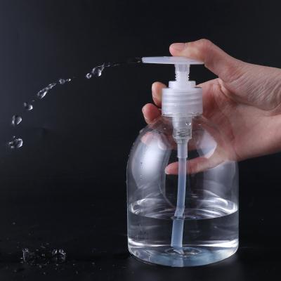 China MEDICINE/Beauty Skin Care 16oz Transparent Round PET Plastic Hand Wash Bottle with Pump for Gel Foam Soap Emulsion 100K pcs in stock for sale