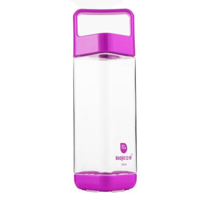 China Motivational Leejo 650ml BPA Free Rectangle Plastic Stylish Bottles for sale