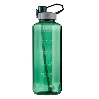 China Sustainable 128 oz BPA Free Sports Motivational Water Bottle Great for Office, School, Gym and Workout for sale