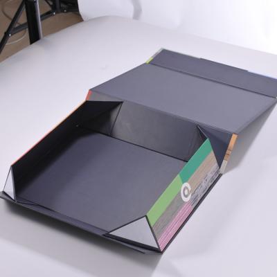 China Recycled Materials Custom Fold Up Magnetic Folding Paper Package Cardboard Box Template for sale