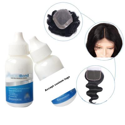 China Hot Selling Silicone Free Hair Glue 1.3oz 38ml Private Label Hair Adhesive Spray Glue Waterproof Invisible Waterproof Wig Lace On for sale