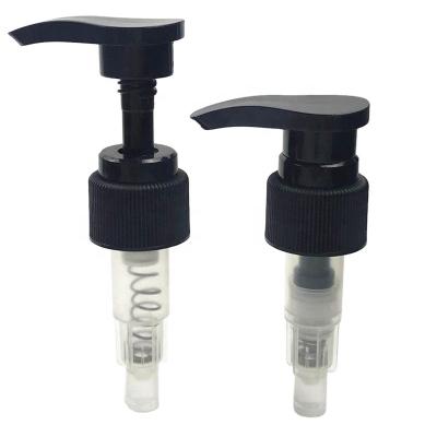 China Full 24/410 28/410 Child Safe Black Hand Sanitizer Boston Bottle Lotion Dispenser Pump for sale