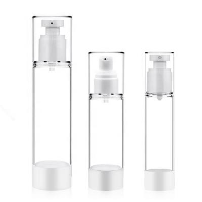 China 15ml 30ml 50ml 100ml Cosmetic Matte Silver Aluminum Airless Pump Bottle Airless Spray Bottle for sale