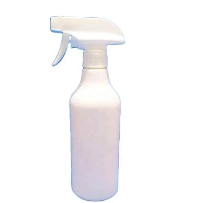 China Personal Skin Care Packaging In Stock 500ml White Empty Plastic Spray Bottle For Disinfection Water for sale