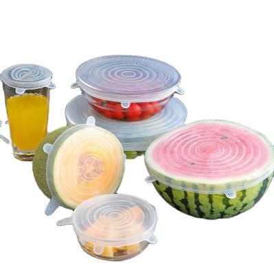 China Non Spill Reusable Microwave Safe Silicon Stretch Lids for sale