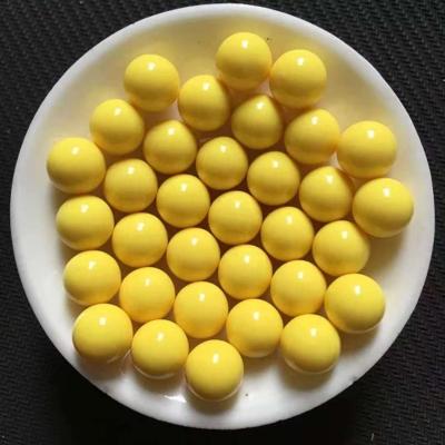 China Decoration 10mm 12mm 14mm 16mm Solid Plastic Ball Acrylic Spheres 25mm Yellow Color for sale