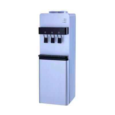 China New Hotel Design Fashionable Vertical Single Door 3 Tap Water Dispenser Hot And Cold With Child Lock for sale