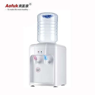 China White Desktop Electric Water Dispenser Desktop Mini Size Cooling Hot And Cold Water Dispenser For Home Office Wholesale Customized for sale