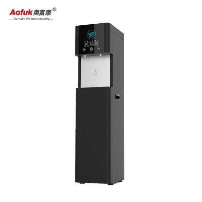 China New RO Simplicity Reverse Osmosis Vertical Water Dispenser Hot And Cold Water Dispenser Vertical Home Cooling And Heating Purification 5 Stage Filtration for sale