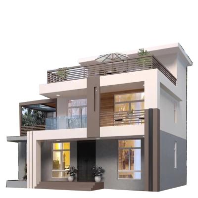 China Modern Low Cost Light Steel Frame Modular House Prefab Villa House Prefab Houses for sale