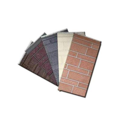 China Modern Insulation Panel Fireproof Decorative Exterior Insulation Wall Panel Polyurethane Sandwich Panel for sale