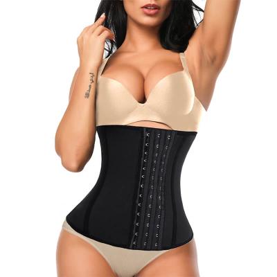 China OEM Women Waist Shaper Tummy Control Neoprene Antibacterial Custom Sauna Slimming Waist Trainer Corset for sale