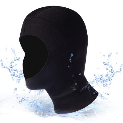 China Waterproof Hood 3mm Neoprene Full Face Diving Face Mask Keep Warm Swimming Cap Wetsuit Diving Hood for sale