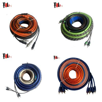 China A.W.G. Popular Car 3000 Watt 4 Amp Wiring Kits With Colorful Cable Amp Wiring Kit In Stone for sale