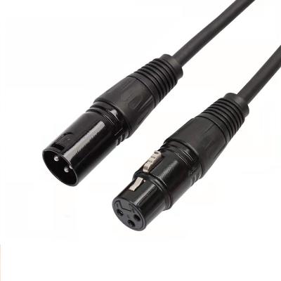 China Other Black 3 Pin Balance Male Female Cannon XLR Microphone Cable for sale