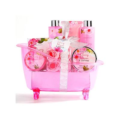 China High Quality Gift Rose Extract Bath Cleansing Model Shampoo Bath Sets Body Spa Body New Sets Spa Set for sale