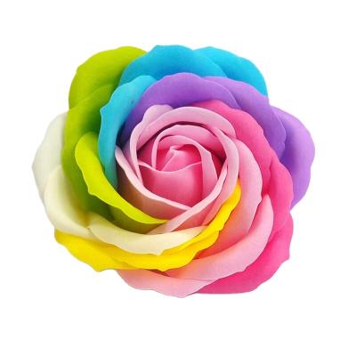 China Basic Cleaning Wholesale Customize FlowerShape Bath Spa Scented Artificial Soap Flower for sale