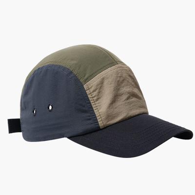 China JOINT Multi Camp Hat Custom Color Block Color Golf Sports Outdoor Lightweight Running 5 Panel Nylon Hat for sale