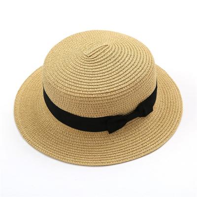 China Cheap Wholesale Paper Straw Hat Summer Striped Colorful Adult Beach Men's Promotion Paper Boater for sale