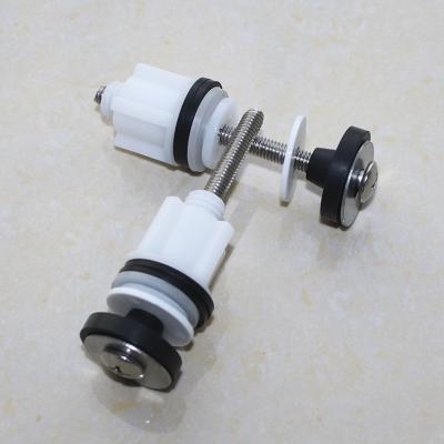 China Modern SS304 Stainless Steel POM WC Toilet Cover And Seat Cover Installation Bolts Screws Toilet Cover Fixing Bolts Screws Kit for sale