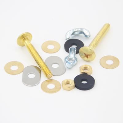 China Modern ManufacturerSolid Brass Toilet Cistern Bolts Toilet Cistern Tank Connecting Screws for sale