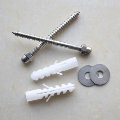 China Modern Smart Toilet SS304 Stainless Steel Bolt Kits Home Toilet Installation Fasten Floor Bolts Screws for sale