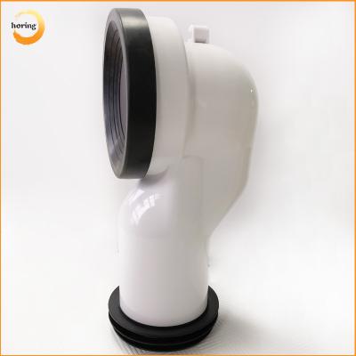 China Chinese Manufacturer Modern WC Pan Shiting Connector Home Smart Toilet Plastic Pipe Connection Adapter With Rubber Gasket for sale