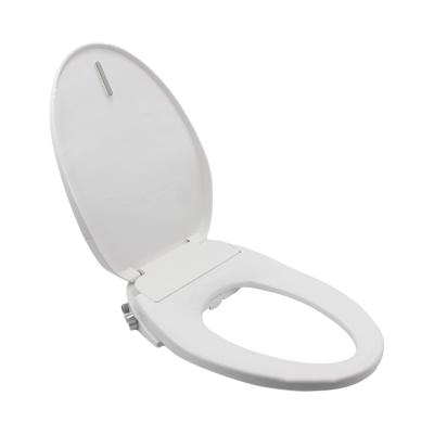 China Modern Oval Bidet Seat Two Spout Non-Electronic Toilet Bidet Spray Seat Cover V Shape for sale