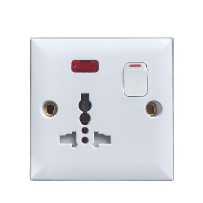 China Easy Installation VBQN Switches And Plug Electrical Socket With 16A 3pin Control Neon UK Standard Electrical Home Application for sale