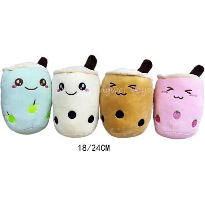 China Factory Wholesale 18-24-30cm Plush Toy Factory Wholesale 18-24-30cm Emotion Boba Tea Pearl Milk Teacup Machine Stuffed Plush Toy Plushie Pillow Crane Stuffed Toy Doll for sale