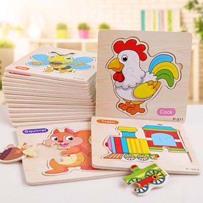 China Eco-Friendly Animal 16 Styles Puzzle Toy Children Educational Kids English Wooden Letters Puzzle for sale