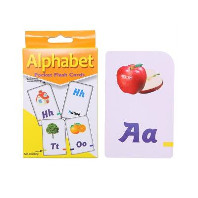 China Wholesale Eco-friendly Toys 26 English Alphabet Flash Cards Early Learning Education Knowledge Instruction Early Study Toy for sale