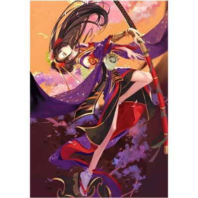 China Full Drill DIY Cartoon Japanese Geisha Diamond Painting Kits Mosaic Art For Adults Wall Home Decor for sale