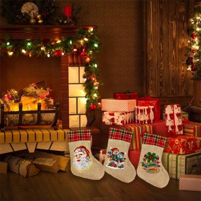 China New Classic/Postmodern Christmas Gift Bag Art Craft Rhinestone Embroidery Mosaic 5D DIY Diamond Painting Christmas Stocking Rhinestone for sale