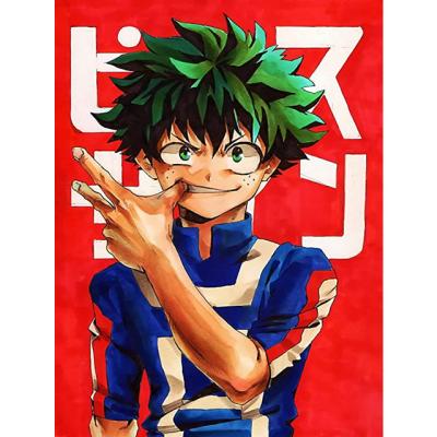 China New Classic/Postmodern Full Drill 5D DIY Anime Kits Diamond Painting My Hero Academia Art For Adults Beginner Wall Home Decor for sale