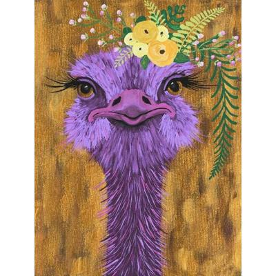 China New Classic/Postmodern Animal Wall Art Decor Home Decor Rhinestone Diy Diamond Painting Embroidery Cross Stitch Mosaic Posters Cartoon Ostrich Birds for sale