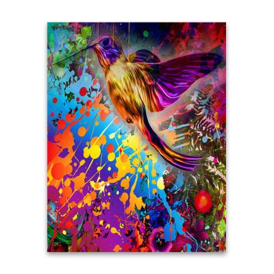 China New Home Decor Diamond Painting 5D DIY Street Bird Color Personality Oil Painting Abstract Classic/Postmodern Faux Stone Art Drill Cross Stitch Kits for sale