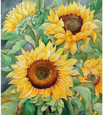 China New DIY 5D Diamond Painting Sunflower Cross Stitch Cartoon Rhinestone Embroidery Canvas Wall Art Home Decor for sale